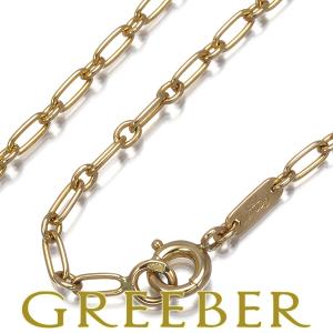 レア品 カルティエ チェーンネックレス リンク 70cm ロング K18YG BLJ