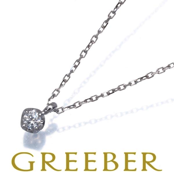4℃ ネックレス ダイヤ ダイヤモンド 一粒 K10WG BLJ/GENJ