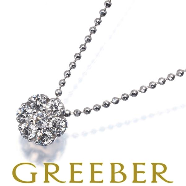 ポンテヴェキオ ネックレス ダイヤ ダイヤモンド 0.25ct フラワー K18WG BLJ