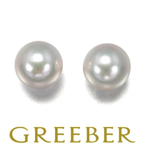 ミキモト ピアス パール 真珠 8.1mm 一粒 K18WG BLJ