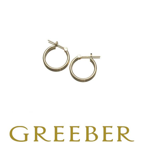 フープピアス ラウンド K18YG 1.5×15mm 0.8g  新品 /SZF