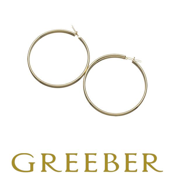 フープピアス ラウンド K18YG 2×60mm 4.3g  【新品】 /SZF