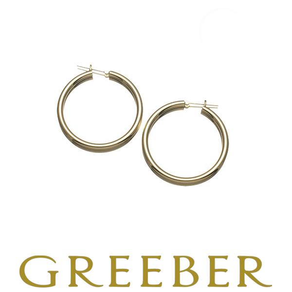 フープピアス ラウンド K18YG 3×40mm 2.7g 新品 /SZF