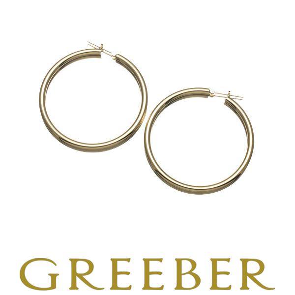 フープピアス ラウンド K18YG 3×50mm 3.5g  新品 /SZF