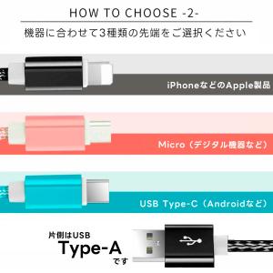 充電ケーブル iPhone Type C US...の詳細画像3