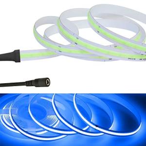 LEKE COB テープライトLEDストリップライトフレキシブル 高密度 LEDテープライト0.5m 320LEDs/m ブルーライト DC12