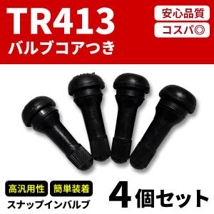 エアーバルブ4個セット エア バルブ TR413 耐熱コア採用