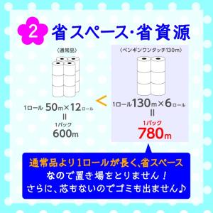 トイレットペーパー ペンギン 芯なし シングル...の詳細画像3