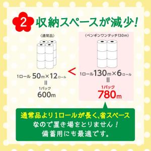 トイレットペーパー ペンギン ワンタッチ 芯な...の詳細画像3