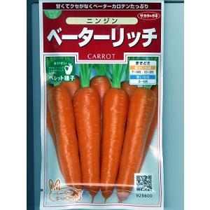 ニンジン　サカタ交配　ベーターリッチ　サカタのタネのニンジンです。