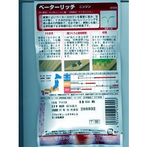ニンジン サカタ交配 ベーターリッチ サカタの...の詳細画像1