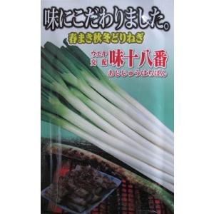 ウエキ交配　味十八番　横浜植木の一本ネギ品種です。　（小袋）