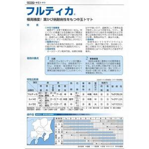 中玉トマト フルティカ 1000粒 タキイ種苗(株)の詳細画像2