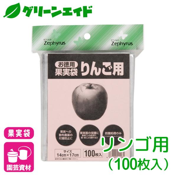 リンゴ 果実袋 果樹袋 りんご用 100枚入 マツモト 果樹 保護袋 園芸