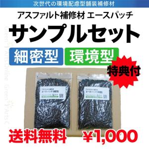 【戦略変更のため倉庫入れ240523】クーポン付 アスファルト補修材 2種サンプル かんたんにできる！ エースパッチ サンプルセット