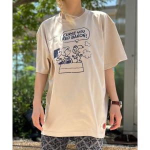 スヌーピー【SNOOPY】Print T-shirts (RED BARON!)｜greenbowl
