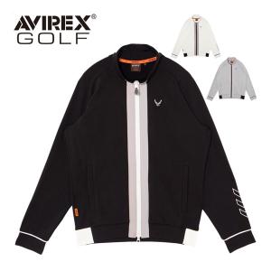 アヴィレックス ゴルフ メンズ ウェア スポーツライン フルジップ スウェットジャケット AVG2F-AP13 M-XL｜greenfil-wear