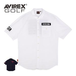 アヴィレックス ゴルフ メンズ ウェア アメリカンライン フライト 半袖シャツ AVG3S-AP7 M-XL｜greenfil-wear