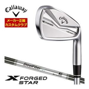 特注カスタムクラブ キャロウェイ X FORGED STAR 24 アイアン 6本セット[＃5-P] Aerotech Steel Fiber i95cw シャフト｜greenfil-wear