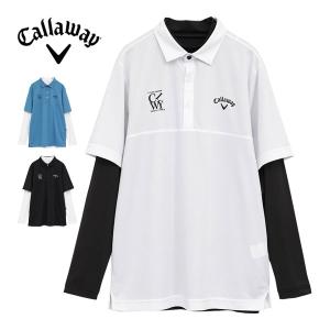 Callaway（キャロウェイ） ストライププリント 半袖ポロシャツ +