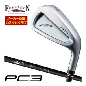 特注カスタムクラブ フォーティーン 2024 PC3 アイアン FT-70i オリジナルカーボン シ...