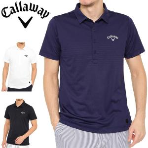 キャロウェイ メンズ ゴルフウェア グラデーションジャカード 半袖 ポロシャツ 241-0134518 M-3L