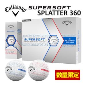 キャロウェイ 数量限定 2023 SUPER SOFT SPLATTER 360 ゴルフボール [12球入り]｜greenfil