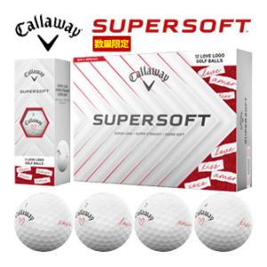キャロウェイ 数量限定 2025 SUPER SOFT LOVE LOGO ゴルフボール [12球入...