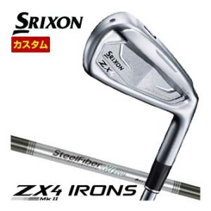 特注カスタムクラブ スリクソン ZX4 Mk II アイアン Aerotech Steel Fiber i シャフト 単品[＃4、＃5、＃6、＃7、＃8、＃9、PW、AW、SW]｜greenfil