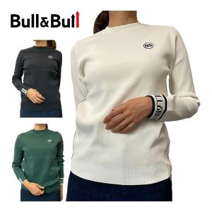 Bull＆Bull ゴルフウェア レディース FULECO クルーネック セーター W080-12003 2023年秋冬モデル S-L｜greenfil