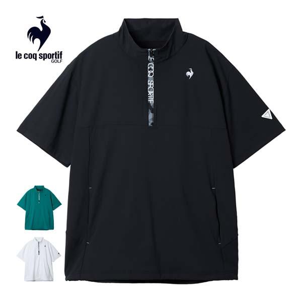 ルコックスポルティフ ゴルフ ハーフジップ 半袖 ウインドブルゾン ウェア メンズ 2025年秋冬モ...