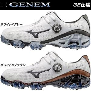 ミズノ MIZUNO ジェネム 007 ボア 3E メンズ ゴルフシューズ 51GM1700｜greenfil