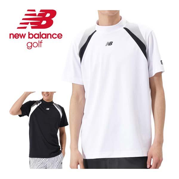 ニューバランス ゴルフ シングルピケ 配色切替え モックネック 半袖シャツ ウェア メンズ 2026...