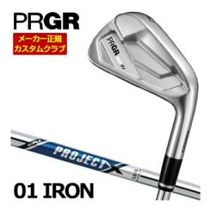 特注カスタムクラブ プロギア 01 アイアン RIFLE PROJECT X シャフト 単品[＃4、...
