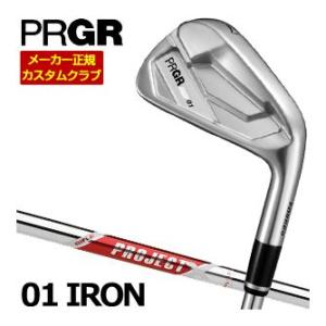 特注カスタムクラブ プロギア 01 アイアン RIFLE PROJECT X RED シャフト 単品...
