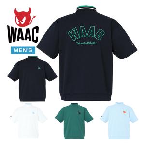 ワック（WAAC）（メンズ）ゴルフウェア ライトストレッチポンチ 半袖