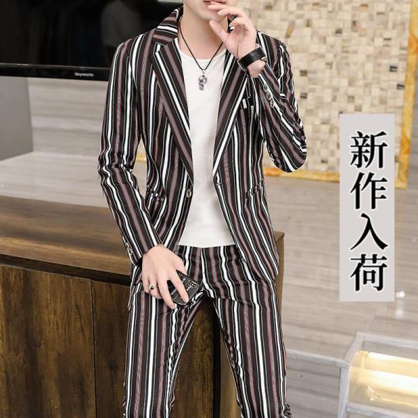 スーツ メンズ 上下セット カジュアルスーツ 30代 40代 50代 おしゃれ 秋冬春 ドレススーツ...