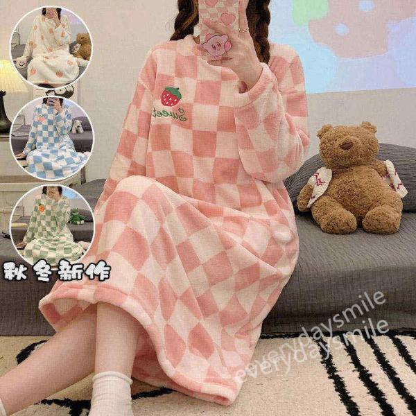 ルームウェア フランネル モコモコ マキシ丈ルーム もこもこ ワンピース ネグリジェ パジャマ 冬 ...