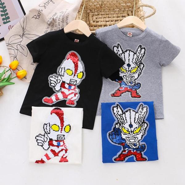 ウルトラマン Ultraman スパンコール Tシャツ マジック チェンジ リバーシブル 半袖　 半...