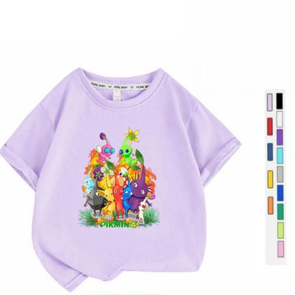 ピクミン Pikmin 子供服 半袖Tシャツ 通気性 肌着 柔らかい 100%綿 丸首 男の子 女の...