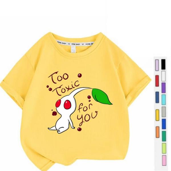 ピクミン Pikmin 子供服 半袖Tシャツ 通気性 肌着 柔らかい 100%綿 丸首 男の子 女の...