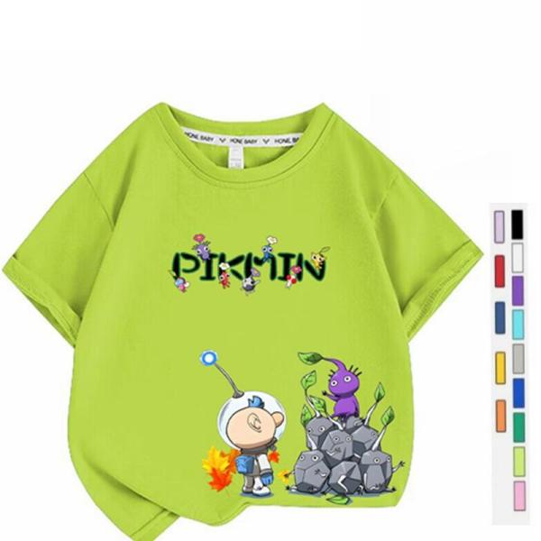 ピクミン Pikmin 子供服 半袖Tシャツ 通気性 肌着 柔らかい 100%綿 丸首 男の子 女の...