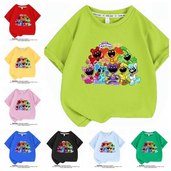 スマイリングクリッターズ ポピープレイタイム 子供服 半袖Tシャツ 通気性 肌着 柔らかい 100%...