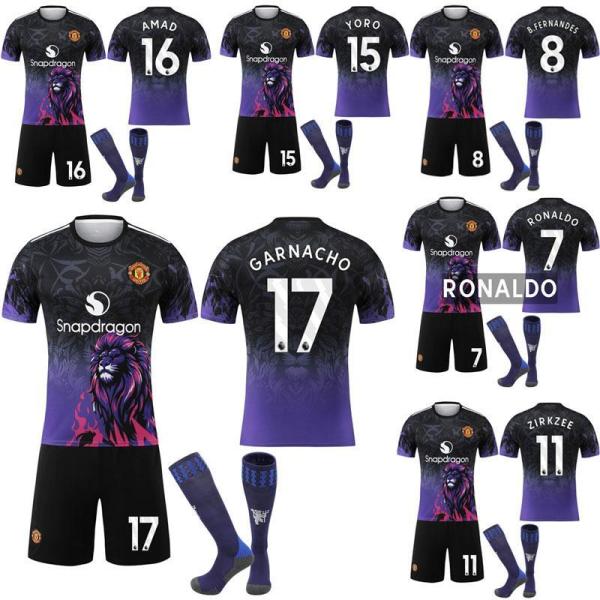 2526マンチェスターユナイテッドパープル×ブルーライオン17ガルナーチョ16アマドレッドデビルズ ...