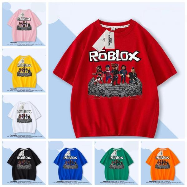 ROBLOX ロブロックス 子供服 半袖Tシャツ 通気性 肌着 柔らかい 100%綿 丸首 男の子 ...