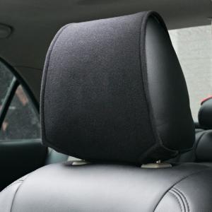 メルセデス ベンツ 車のヘッドレストカバー 2点セット 専用車ロゴ シートヘッド枕カバー ブラック プロテクター ネックピローカバー アクセサリー