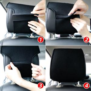 メルセデス ベンツ 車のヘッドレストカバー 2...の詳細画像4