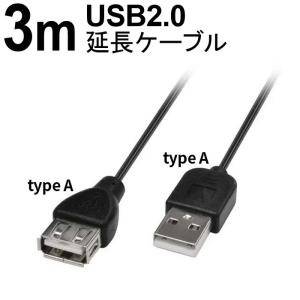 USBケーブル 3m ロング 延長 USB2.0 延長ケーブル TypeA−TypeA usbaタイプ GH-USB20A/3MK グリーンハウス｜greenhouse-store