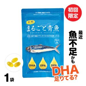 サラサラ サポート 青魚サプリ サラサラ 魚不足 イワシオイル 「まるごと青魚 」1袋 初回限定 50%OFF 送料無料 食生活改善