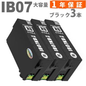 IB07KB ブラック 3本 マウス 増量タイプ マウス PX-M6010F PX-M6011F PX-S6010  IB07 IB07CL4B エプソン インク 互換インク｜greenlabel